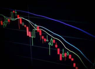 What Is a Candlestick Chart and What Are Its Uses? An image depicting an example of a candlestick chart