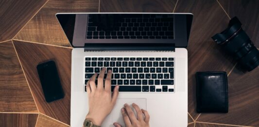 Infrastructure as a Service (IaaS) person using MacBook Pro