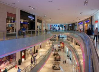 Retail Track Lighting: A Must-Have for Your Store’s Success top view mall interior photo