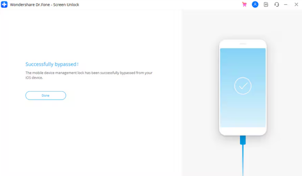 unlock mdm via dr.fone